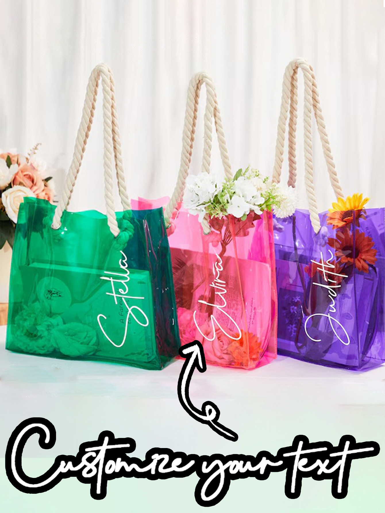 Personalized Transparent Waterproof Bag